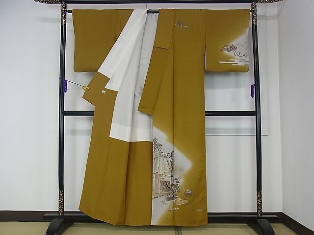 平和屋着物□訪問着几帳十二単衣暈し染め金彩逸品dy5144 | JChere雅虎