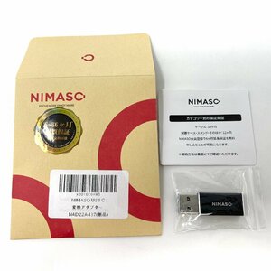 【美品】NIMASO USB Type C（メス）to USB 3.0（オス）変換アダプタ【両面USB 3.0 高速データ伝送】QC3.0 変換アダプタ Black NAD22A437