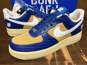 21年製 NIKE AIR FORCE 1 LOW SP UNDFTD UNDEFEATED ナイキ エアフォース アンディーフィーテッド【DM8462-400】ブルー クロコ 青 US10.5