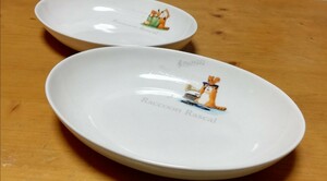  new goods unused Rascal the Raccoon o crowbar plate curry plate stew plate tableware 