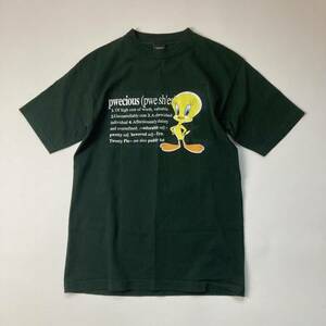 ルーニートゥーンズ USA製 トゥィーティー tシャツ アメリカ製 緑 M 半袖Tシャツ グリーン キャラクター　ワーナー
