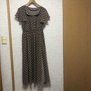  unused NICE CLAUP Nice Claup dot . collar pin tuck One-piece 