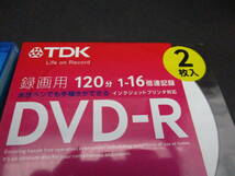 送料250円　未使用　TDK　DVD-RW　DVD-R　3枚　録画用　（SXS141_画像3