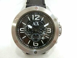 クロノグラフ腕時計 アルマーニエクスチェンジ ARMANI EXCHANGE AX1506 メンズ 留め具欠品 オーバーホール歴不明 ノーチェック中古■