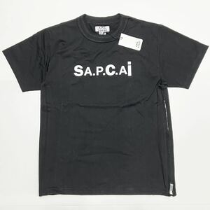 XS 新品 A.P.C. SACAI コラボ ロゴ Tシャツ アーペーセー × サカイ 黒 Kiyo TEE ブラック キヨ 限定 APC コラボT A.P.C. × SACAI