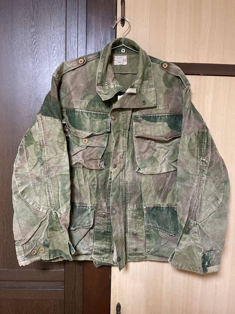 海外限定】 良品 ベルギー軍 薄手コットン スリーピングパンツ 56