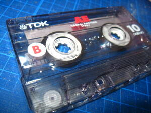 7使用済み　中古　 カセットテープ　TDK　AE10　Type1　ノーマル　10分 　1本　爪あり　No.1226