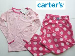 新品 carter's カーターズ ★ピンク　上下セットアップ　フリースパンツ　パジャマ　ルームウェア　5　110