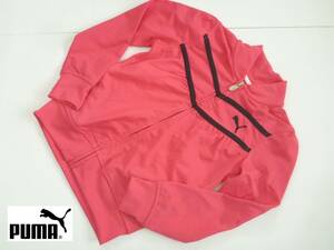  new goods unused PUMA Puma * pink × black lining nappy hood less jacket 5...110 corresponding 