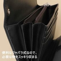 ポメロベスト 財布 レディース 長財布 三つ折り スキミング防止 大容量 小銭入れ PU スマホ入れ可_画像4