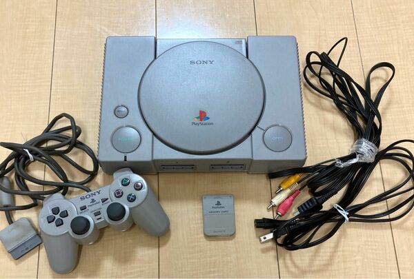 プレイステーション PS1 本体　SCPH7500 コントローラー　メモリーカード　セット　一式