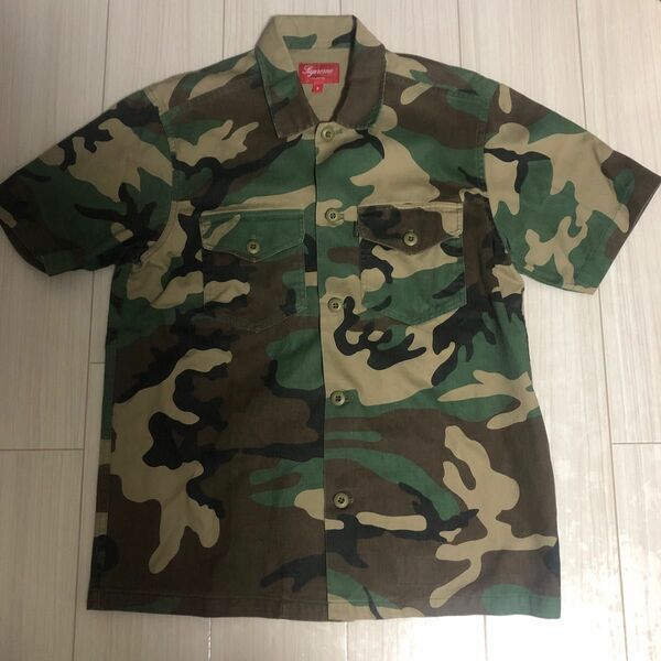 13SS Supreme Military Nam Shirt S シュプリーム ミリタリー 半袖シャツ