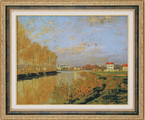 絵画 額装絵画 クロード・モネ 「アルジャントゥイユのセーヌ河」 世界の名画シリーズ サイズ F6
