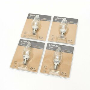 ▽475582 未使用品 IKEA イケア LED電球 LEDARE レーダレ 60lm 4個セット LED1010C2