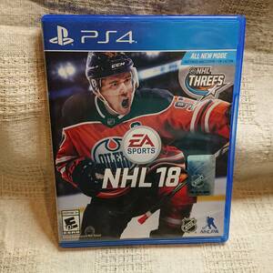 [Zd] PS4 Play Station 4 NHL 18 輸入版:北米　定形外郵便250円発送　リーフ付き