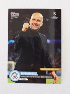 topps now card Pep Guardiola Manchester City #114 UEFA UCL 2022-23 トップスナウ ペップ・グアルディオラ マンチェスター・シティ