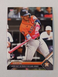 topps now card Yainer Diaz Houston Astros #291 MLB 2023 トップスナウ カード ジャイネル・ディアス ヒューストン・アストロズ 3