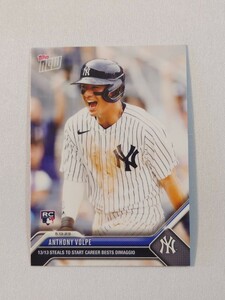 topps now Anthony Volpe New York Yankees #283 MLB 2023 トップスナウ アンソニー・ボルピー ヤンキース ルーキーカード RC