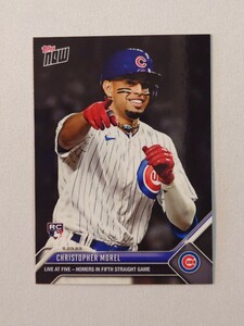 topps now Christopher Morel Chicago Cubs #339 MLB 2023 トップスナウ クリストファー・モレル カブス ルーキーカード RC 直筆サインなし