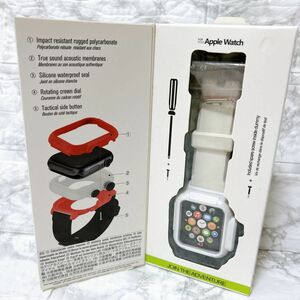 Apple Watch バンド　ケース　42mm シリーズ2 防水　シリコン　白