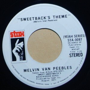 Funk◆US白プロモ◆Main Source / Snake Eyesネタ◆Melvin Van Peebles - Sweetback's Theme◆7inch/7インチ/試聴/超音波洗浄