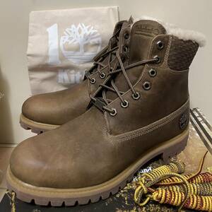 KITH × ティンバーランド ブーツ ヌバックTIMBERLAND PREMIUM 6IN WP WARMLINEDBOOT WHEAT NUBUCK US10 28.0cm