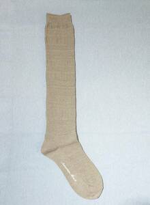 samansa mos2(sa man sa Moss Moss ) knee-high socks 40cm height light brown free size 