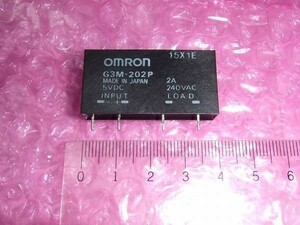 1ヶ月保証！ノイズ遮断 SSR オムロン製 日本製 G3M-202P DC5 制御側入力DC4～6V 負荷側容量2A/AC110V～240V 無接点リレー 半導体リレー