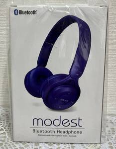 Bluetoothヘッドフォン modest4 ブルー ☆プライズ　新品未開封　折りたたみ式　送350円