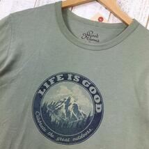 MENs S モンベル Good Karma by Life is good コットン Tシャツ MONTBELL 2504720 グリーン系_画像2