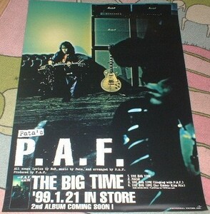 ポスター PATA（パタ,X JAPAN）　[THE BIG TIME]　CD告知 '99