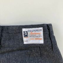 未使用品 CHAMPION チャンピオン ナノユニバース別注 NANO UNIVERSE ラインパンツ ボトムス ダークグレー 灰色 Mサイズ_画像3