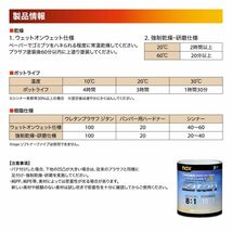 naxウレタンプラサフ ジタン ホワイト 2kgセット/日本ペイント プラサフ ホワイト 塗料 Z26_画像4