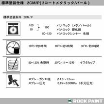 ロックペイント パナロック 調色 スズキ 0DG サターンブラックM 1kg（原液）Z26_画像8