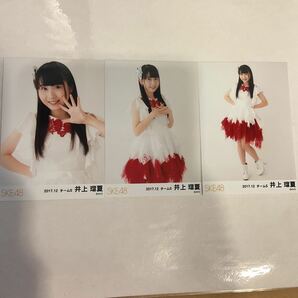 SKE48 井上瑠夏 チームS 2017年 12月 月別 ランダム 生写真 コンプ SK56の画像1