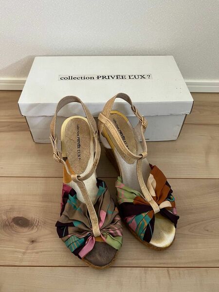 collection PRIVEE LUX? ウェッジソールサンダル　24cm 37