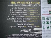 LP : 新品未使用 John Di Martino's Romantic Jazz Trio / The Sweetest Sound 帯付 Venus 180g重量盤 TKJV-19136 red vinyl_画像4