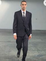 初期 90年代 HELMUT LANG イタリア製ブラックシルクネクタイ 黒 ヘルムートラング 本人期 サテン ナロータイ_画像9