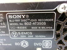 (S-926)SONY ブルーレイレコーダー BDZ-AT350S 通電確認のみ 現状品_画像7