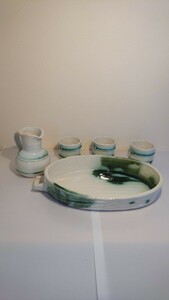 陶器(竹紋そうめん器5点セット)