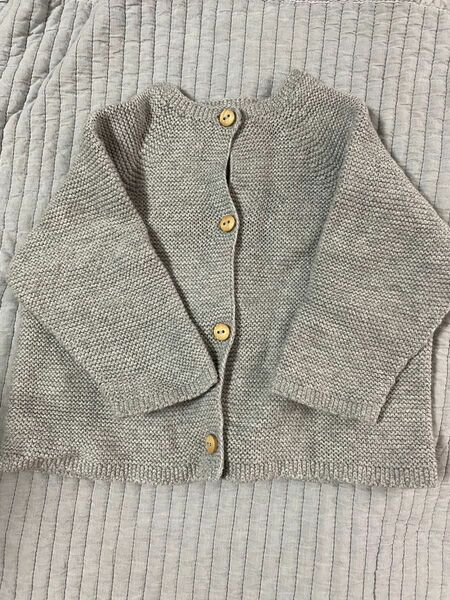 zara ベイビー　68 カーディガン　グレー