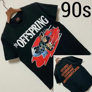 90s Vintage■THE OFFSPRING■バンT Tシャツ S 黒 ブラック オフスプリング 1998 コピーライト SMASH BAD HABIT