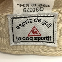 ルコック キャップ ベージュ ロゴプリント ゴルフウェア le coq sportif_画像7