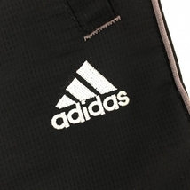 アディダス パンツ 黒×グレー 蓄熱裏地 3ライン メンズ M/M ゴルフウェア adidas_画像3