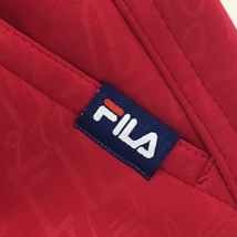 【美品】フィラゴルフ パンツ ボルドー ロゴ地模様 裏起毛 レディース LL ゴルフウェア FILA GOLF_画像3