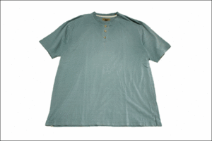 【L】 MORGAN CREEK OUTFITTERS ヘンリーネック Tシャツ コットン ビンテージ ヴィンテージ USA 古着 オールド IB1106