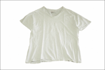 【L/G 42-44】 Hanes ヘインズ Vネック Tシャツ コットン 無地 白 ビンテージ ヴィンテージ USA 古着 オールド IB1117_画像1