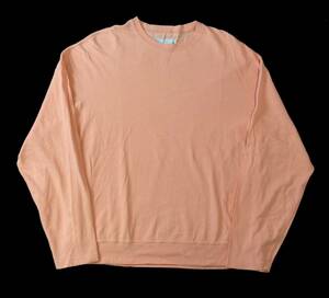 SUN/Kakke サンカッケー オーバーサイズ 長袖Tシャツ カットソー オレンジ メンズ M