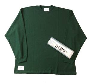 未使用 WTAPS ダブルタップス 22AW WAFFLE/LS/CTPL.REGULAR ワッフル サーマル 長袖Tシャツ カットソー X 04 グリーン 222ATDT-CSM27