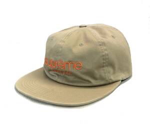 SUPREME シュプリーム 16SS Twill Classic Logo 6panel Cap クラシックロゴ キャップ 帽子 ベージュ系 